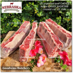 Beef rib shortrib US USDA choice Angus CHUCK SHORT RIB 5ribs frozen Nebraska 1/2 SLAB crossed-cut +/- 1.2kg 10x4" 25x8cm (price/kg)